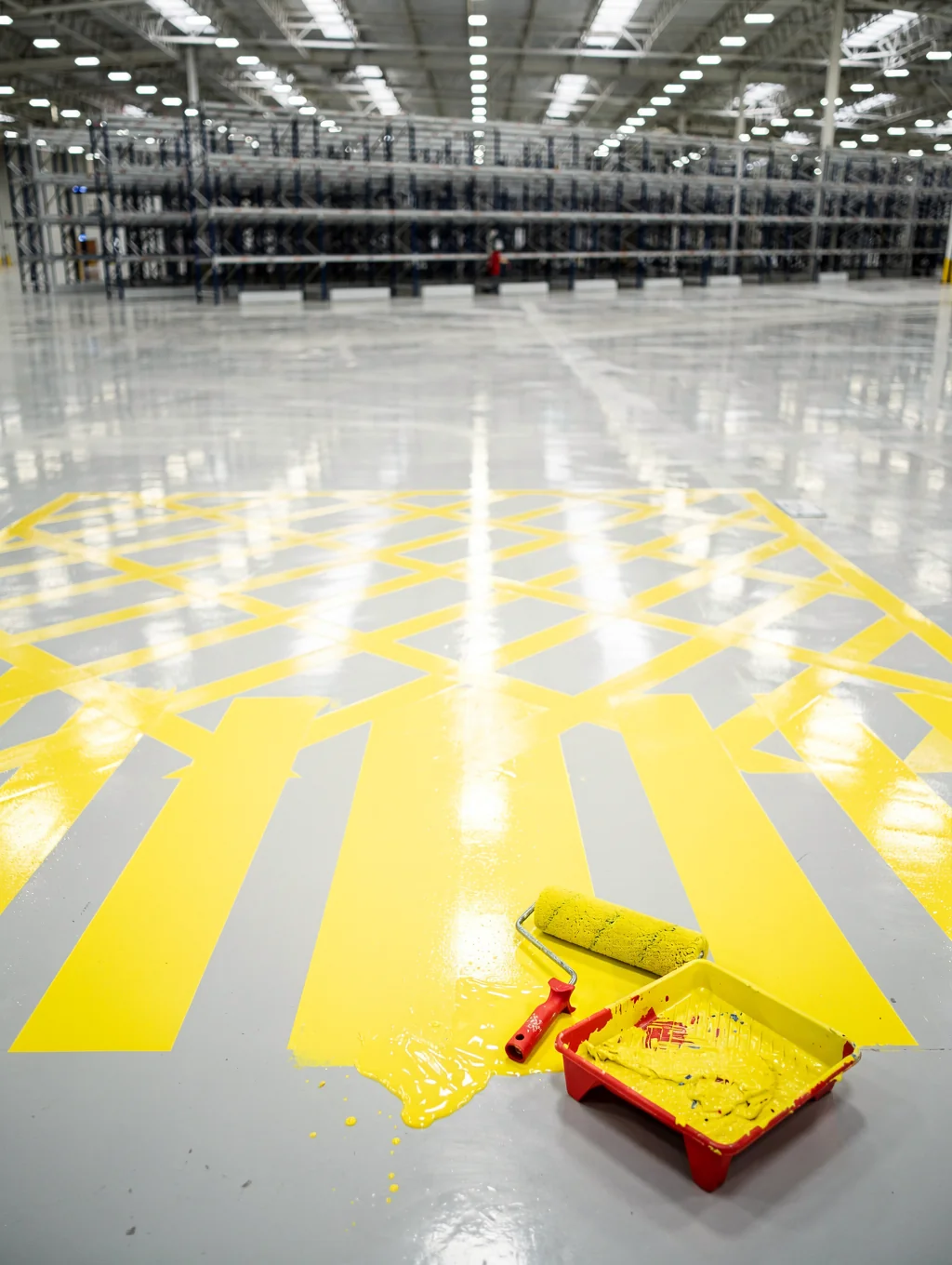 Clean industrial warehouse facility