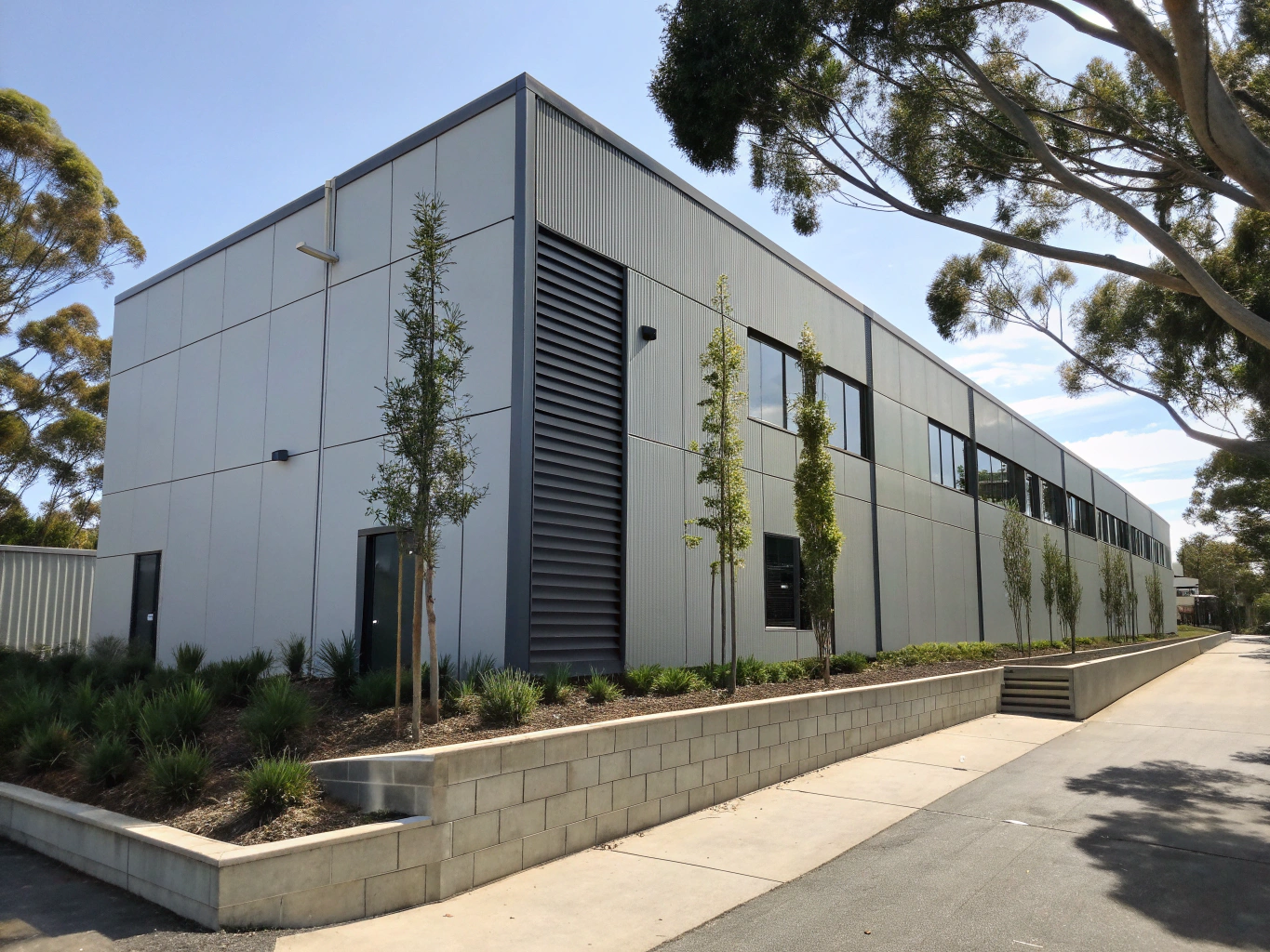 Wide view of a commercial property in Adelaide