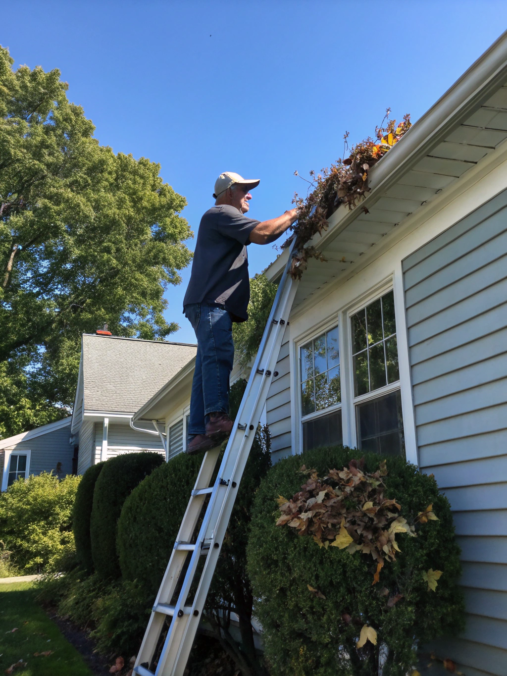 Professional gutter cleaning service